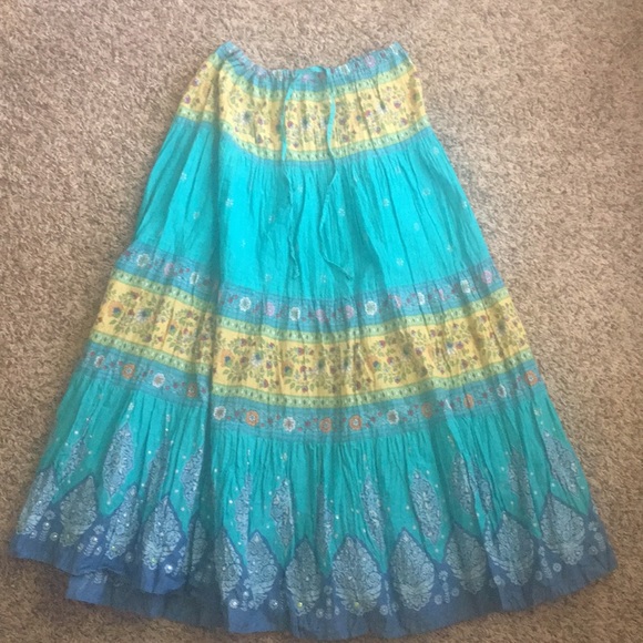 White Stag Dresses & Skirts - Never worn, white stag bohemian skirt